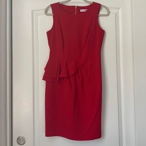Calvin Klein Dress, Red, Size 4